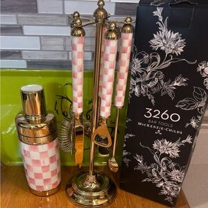 MacKenzie-Childs Bar Tools & Shaker Set